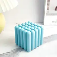 Stripe-shaped Cube Candle Food Grade Silicone Molds