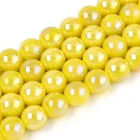 Electroplate Opaque Glass Beads Strands