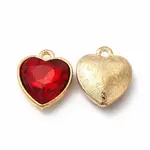 Faceted Glass Rhinestone Pendants