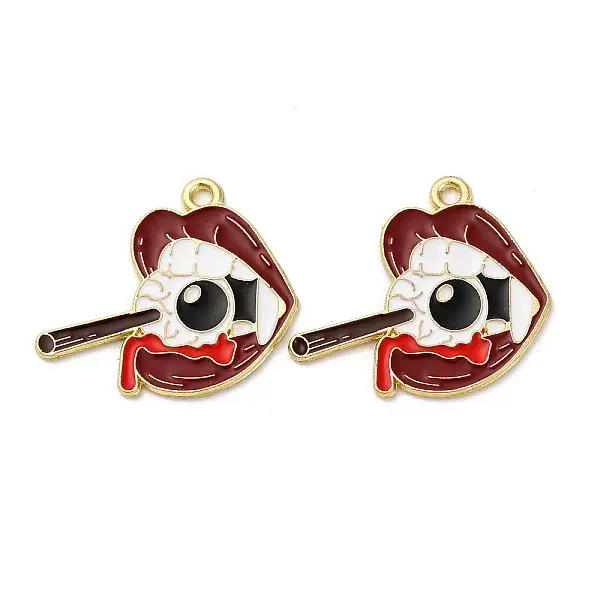Halloween Alloy Enamel Pendants