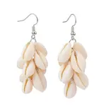 Natural Cowrie Shell Dangle Earrings