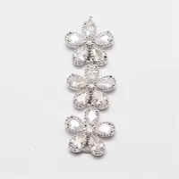 Brass Micro Pave Cubic Zirconia Links