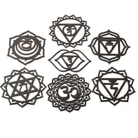 Bohemian Meditation Energy Symbol Wood Coasters