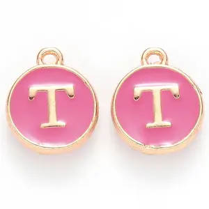 Golden Plated Alloy Enamel Charms