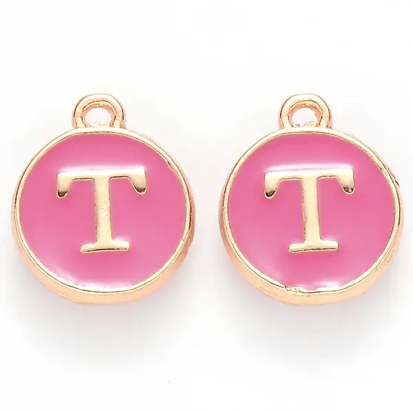 Golden Plated Alloy Enamel Charms