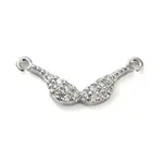 Brass Micro Pave Cubic Zirconia Pendants