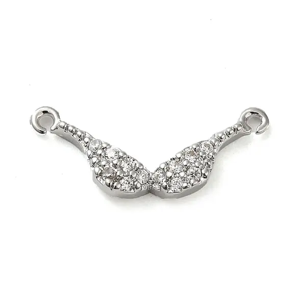 Brass Micro Pave Cubic Zirconia Pendants