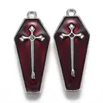 Halloween Theme Alloy Enamel Pendants