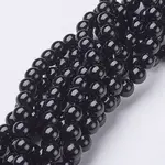 Natural Black Onyx Round Beads Strands