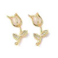 Brass Micro Pave Cubic Zirconia Pendants