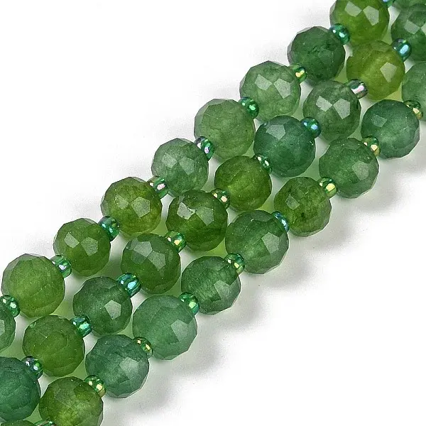 Natural Dyed White Jade Beads Strands