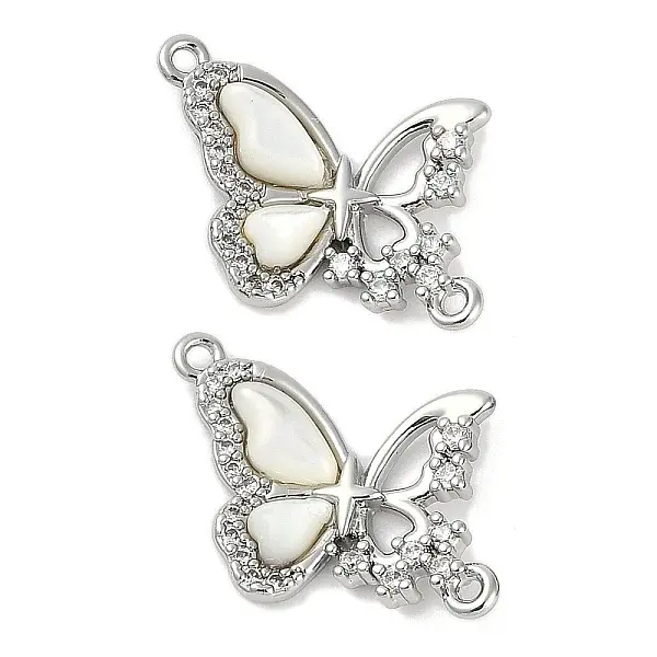 Brass Micro Pave Cubic Zirconia Pendants