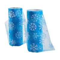 Snowflake Deco Mesh Ribbons