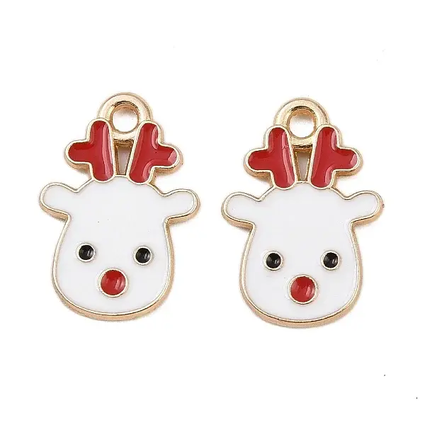 Christmas Alloy Enamel Pendants