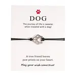 Alloy Dog Paw Print Link Bracelet