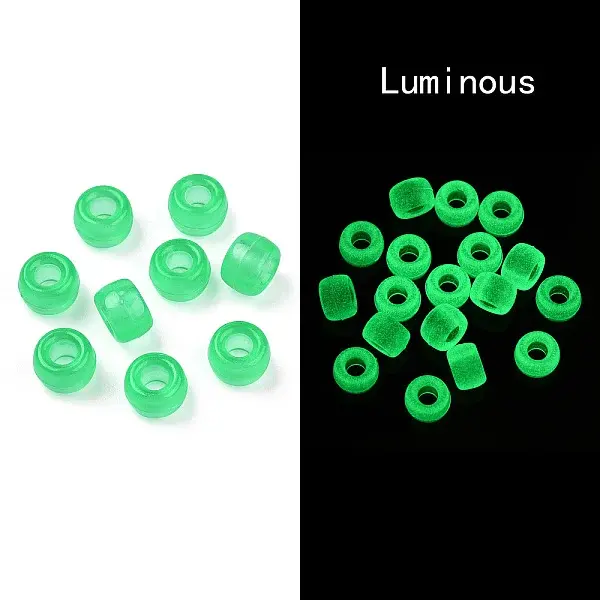 Transparent & Luminous Plastic Beads