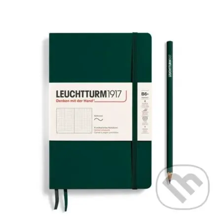 Leuchtturm1917 Zápisník Forest Green Softcover B6+ tečkovaný
