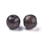 Dyed Natural Wood Beads