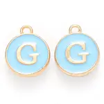 Golden Plated Alloy Enamel Charms