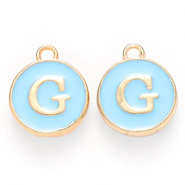Golden Plated Alloy Enamel Charms
