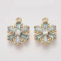 Brass Cubic Zirconia Charms