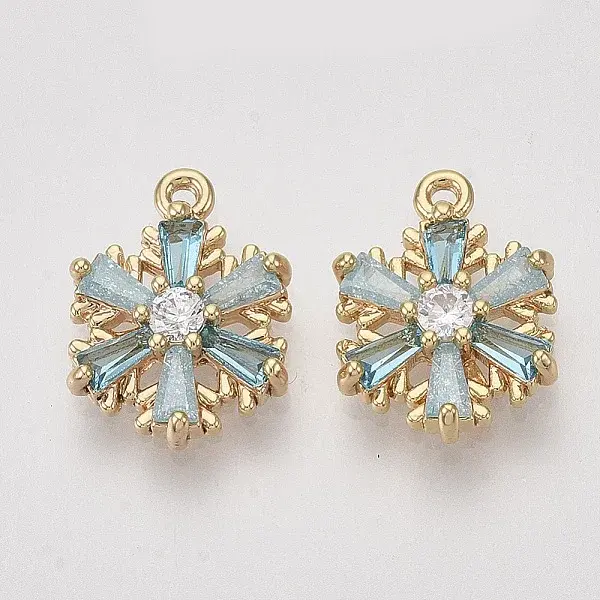 Brass Cubic Zirconia Charms