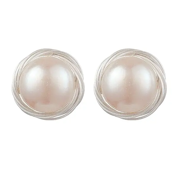 Natural Pearl Ear Studs