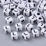 White Opaque Acrylic Beads