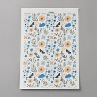 Flower Pattern Polymer Clay Water Transfer Paper