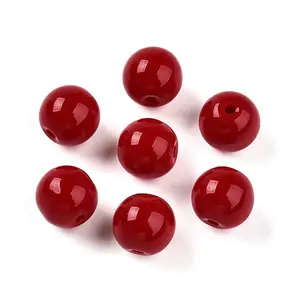 Opaque Solid Color Glass Beads