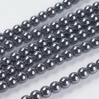 Non-Magnetic Synthetic Hematite Beads Strands