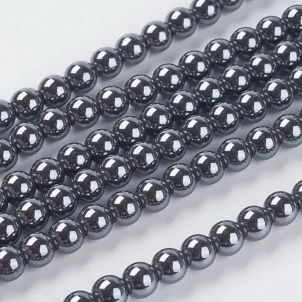 Non-Magnetic Synthetic Hematite Beads Strands