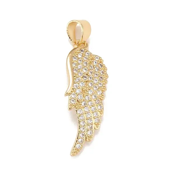 Brass Micro Pave Cubic Zirconia Pendants