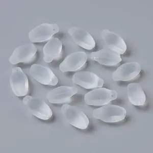 Transparent Spray Painted Glass Pendants