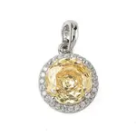 925 Sterling Silver Pave Cubic Zirconia Pendants