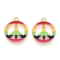 Rainbow Color Pride Alloy Enamel Pendants