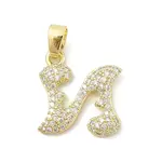 Brass Micro Pave Cubic Zirconia Pendants