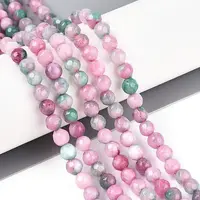 Dyed Natural White Jade Beads Strands