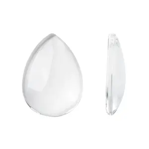 Transparent Teardrop Glass Cabochons