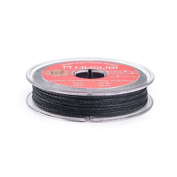2-Ply Round Waxed Cotton Thread Cords