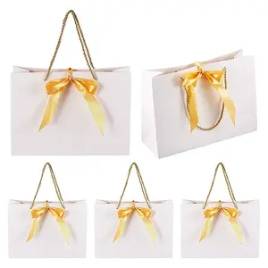 6Sets Rectangle Paper Gift Storage Bags with Handle
