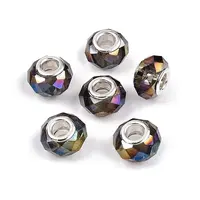 Transparent Glass European Beads