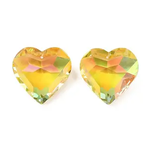 Electroplate Glass Charms