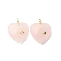 Natural Rose Quartz Pendants