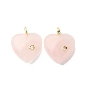 Natural Rose Quartz Pendants