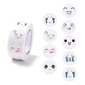 Cartoon Expression Paper Stickers