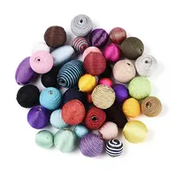 Handmade Waxed Cord Covered Beads