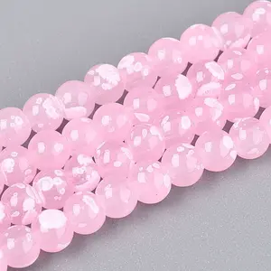 Baking Paint Glass Beads Strands