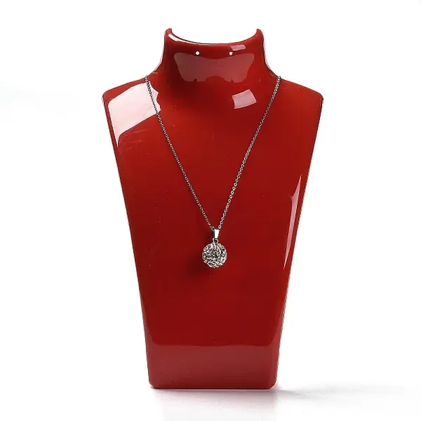 Plastic Necklace Bust Display Stands