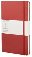 Zápisník MOLESKINE tvrdý linkovaný červený L